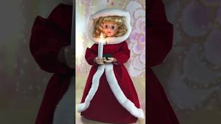 Vintage Telco Christmas  Victorian Caroler Animated Motion-Ette