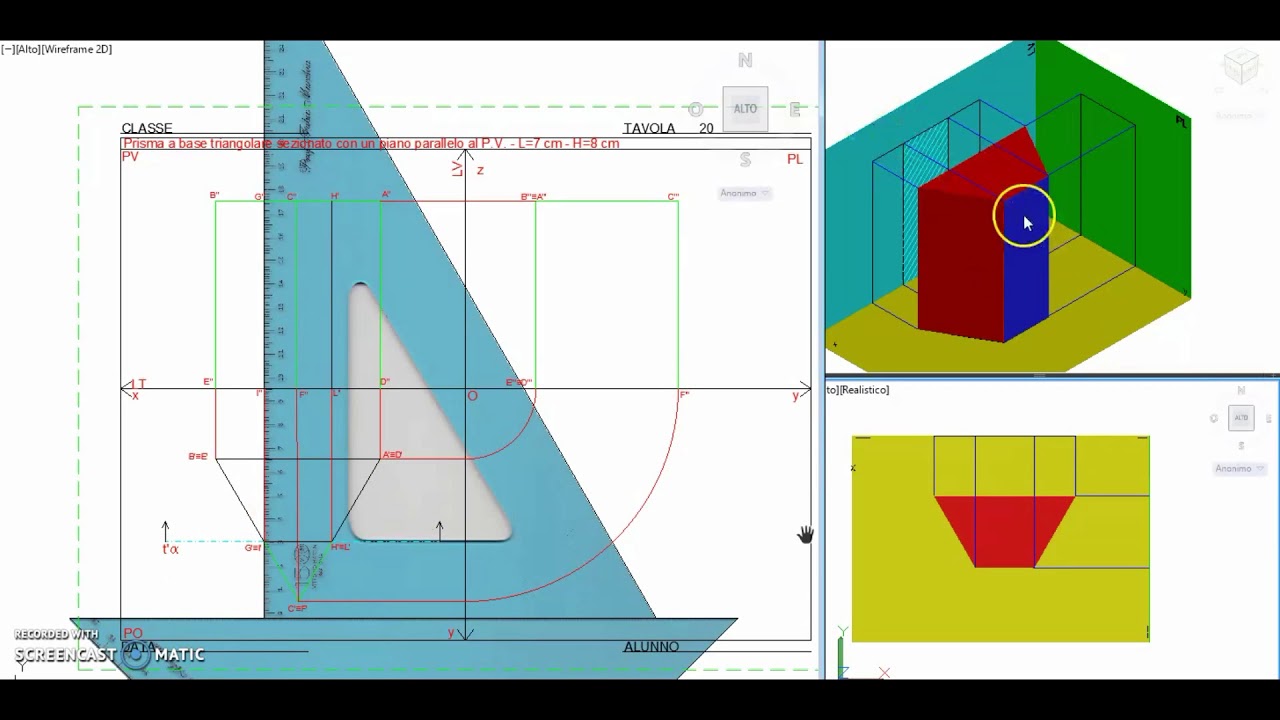 II Tav 20 Sezione di un prisma a base triangolare YouTube