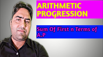 Chapter 5 ARITHMETIC PROGRESSION, Sum of first n terms of A.P