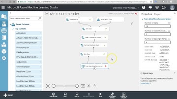 Azure Machine Learning Studio: Matchbox Recommender, Movies example