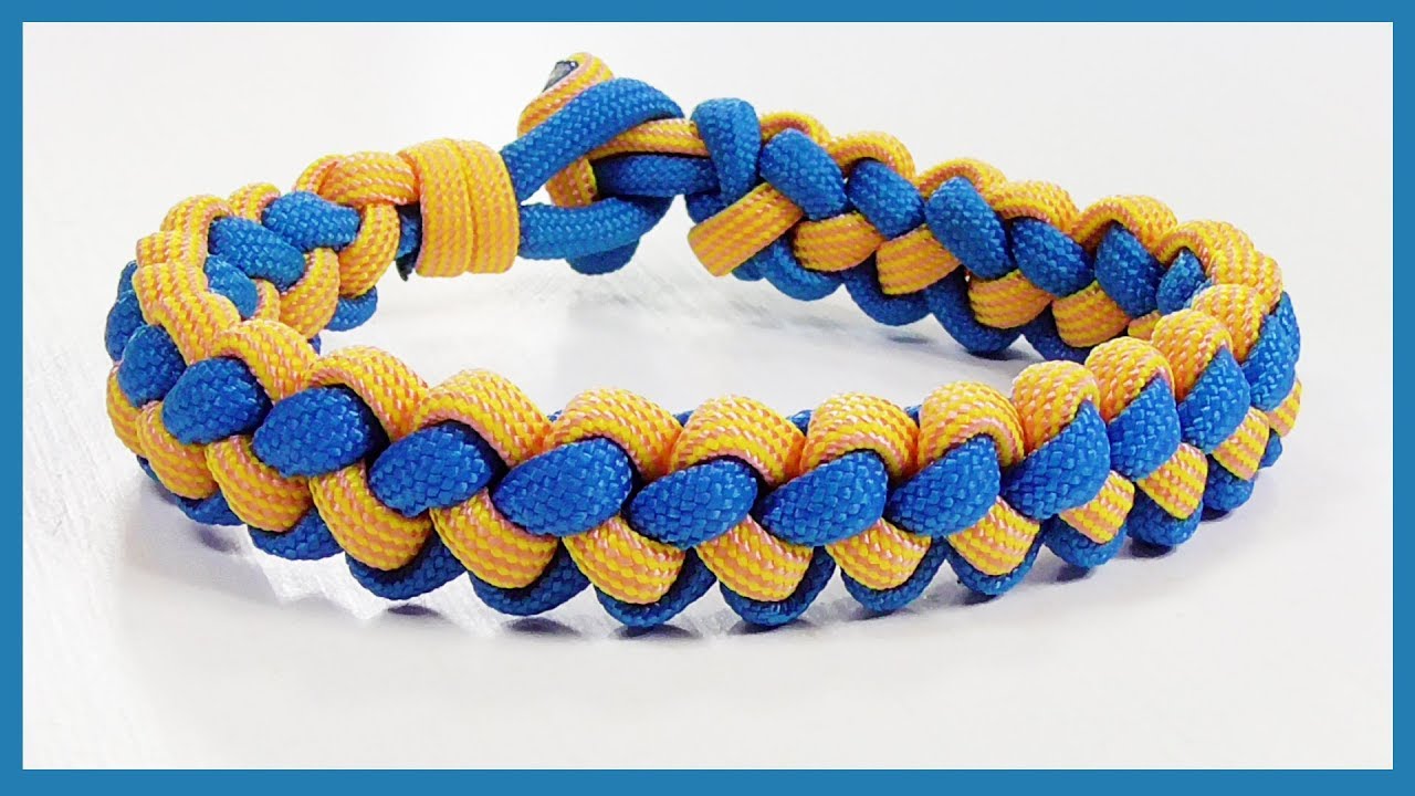 How to Make a Paracord Bracelet Zipper Sinnet Knot Stitched 2 colors  Without a Buckle with … in 2023 | Paracord bracelet tutorial, Paracord  bracelets, Paracord bracelet diy