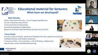 PeerCollab_Peer Assessment for Student Success_Erasmus+ Days Webinar