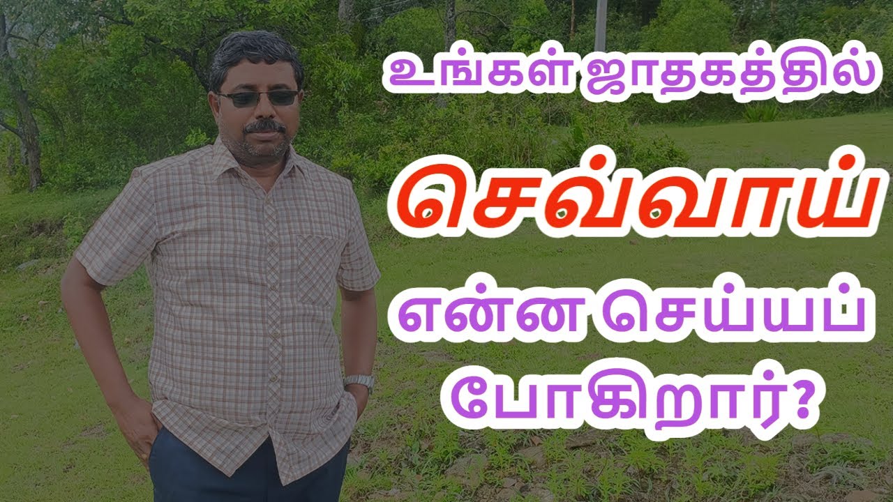 உங்கள் ஜாதகத்தில் செவ்வாய் என்ன செய்ய போகிறார்?   | DINDIGUL P.CHINNARAJ ASTROLOGER INDIA