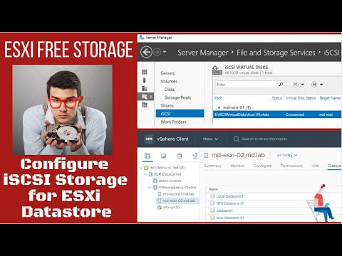 How to Configure iSCSI storage on Windows Server for ESXi Datastore (Step by Step Guide) |