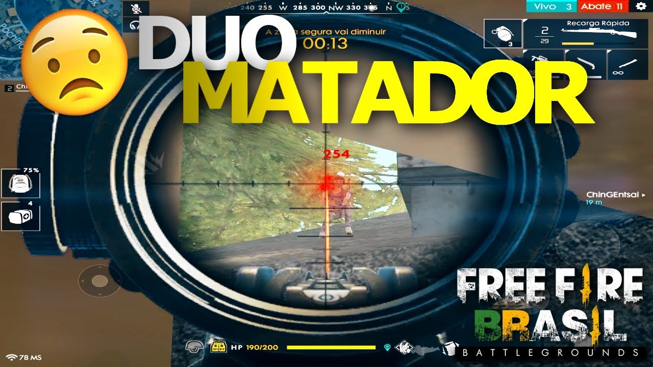 DUO MATADOR DO FREE FIRE BATTLEGROUNDS ft. Chin - YouTube