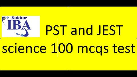 iba pst and jest science mcqs test