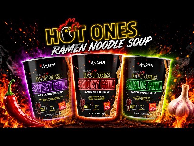 Hot Ones Ramen Noodle Soup Review | Smoky Chili vs Garlic Chili vs Sweet Chili