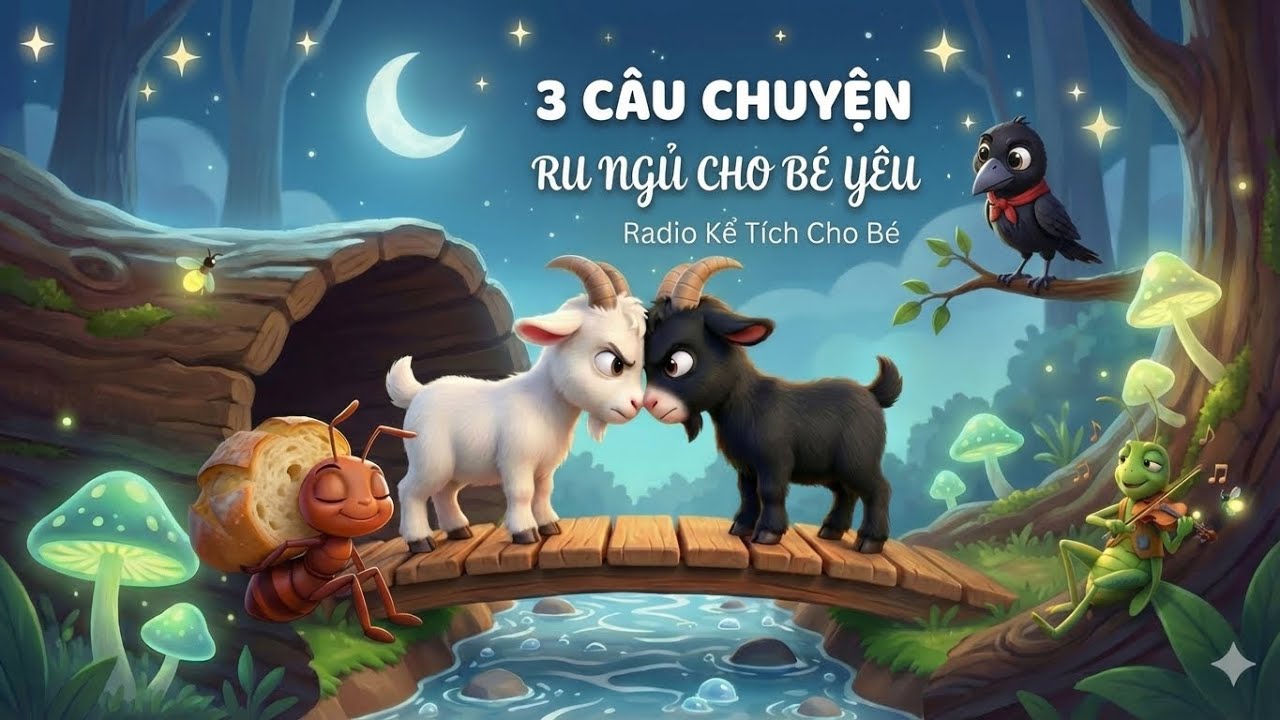 3 Câu Chuyện Dạy Bé Chăm Chỉ • Sáng Tạo • Nhường Nhịn | 20 Phút Ru Ngủ 🌙