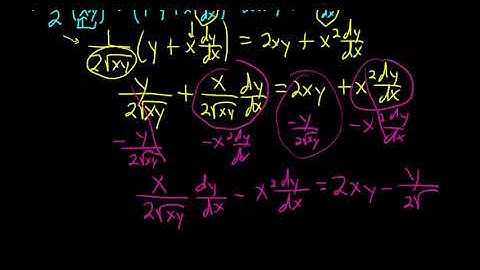 Larson Calculus 2.5 #12: Find dy/dx given sqrt(xy) = x^2y + 1