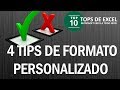 4 tips de Formatos personalizadas sencillos y muy útiles | Tops de Excel