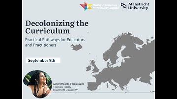 Webinar: Decolonizing the Curriculum with Aincre Evans | 9 sept 2020