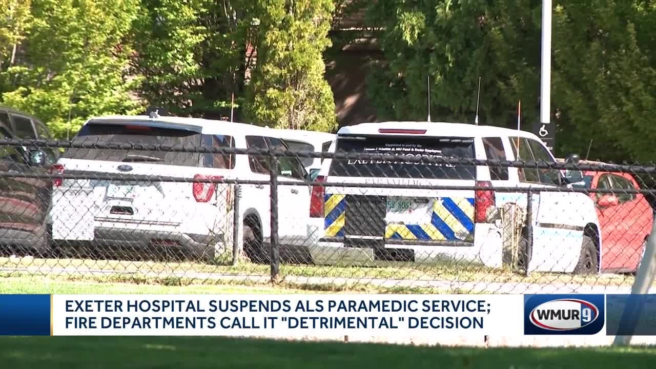 Fire officials concerned as Exeter Hospital suspends ALS paramedic ...
