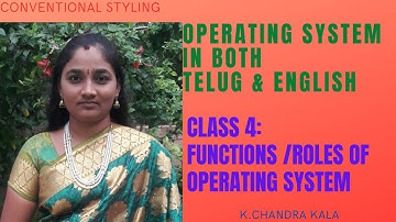 OS || Functions of Operating System || Operating System and its Functions || Telugu Scit Tutorials