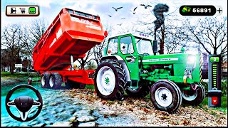 tractor trolley drive off-road : heavy duty cargo tractor games // tractor wala game !! screenshot 5
