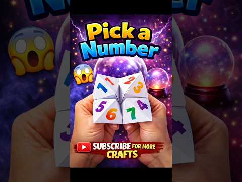 DIY Paper Fortune Teller Game 😍 | Viral Craft✨ Super Easy #diy #shorts #orignal #papercraft #origami