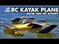 Water Take-off Attempt 😐 RC Flying Kayak