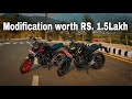 Best modified mt 15 in nepal  mt 15 modification details ft arjeet mhrzn  prashants motovlog