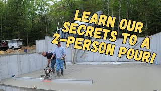 Shorthanded Success: A Concrete Pouring Lesson You Can