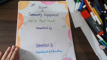 Community engagement file for B.Ed students
