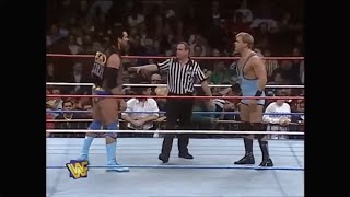 Dean Douglas vs Razor Ramon (c) WWF Intercontinental Title Match (WWF Raw 12/4/95)