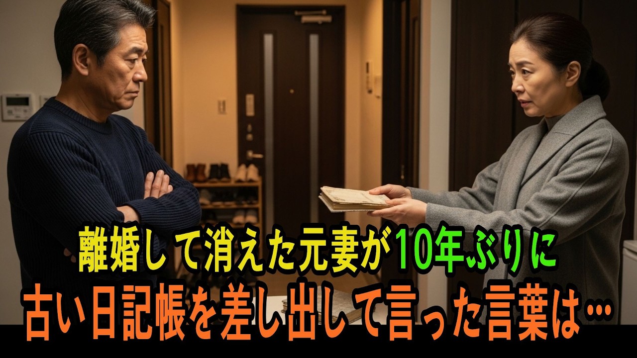 離婚して去った元妻が10年ぶりに現れ、古い日記帳を差し出して信じられない言葉を口にしました ㅣ老後の物語ㅣ感動実話ㅣ朗読ㅣ涙の物語