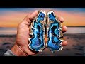 We Found INCREDIBLE Agate Geodes Inside Fossil CORAL! (And Cut them Open with a Rock Saw)