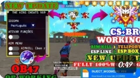 THE KING CHEATS V69 | OB47 FF HACK | FREE FIRE MOD MENU | THE KING CHEATS HACK | FF HACK 2025