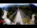 Crossing   kali gandaki river   on the highest bridge of nepal india on a royal enfield himalayan