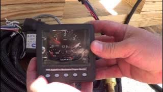 Engine test with a DigitalView Cummins mechanical engine digital display