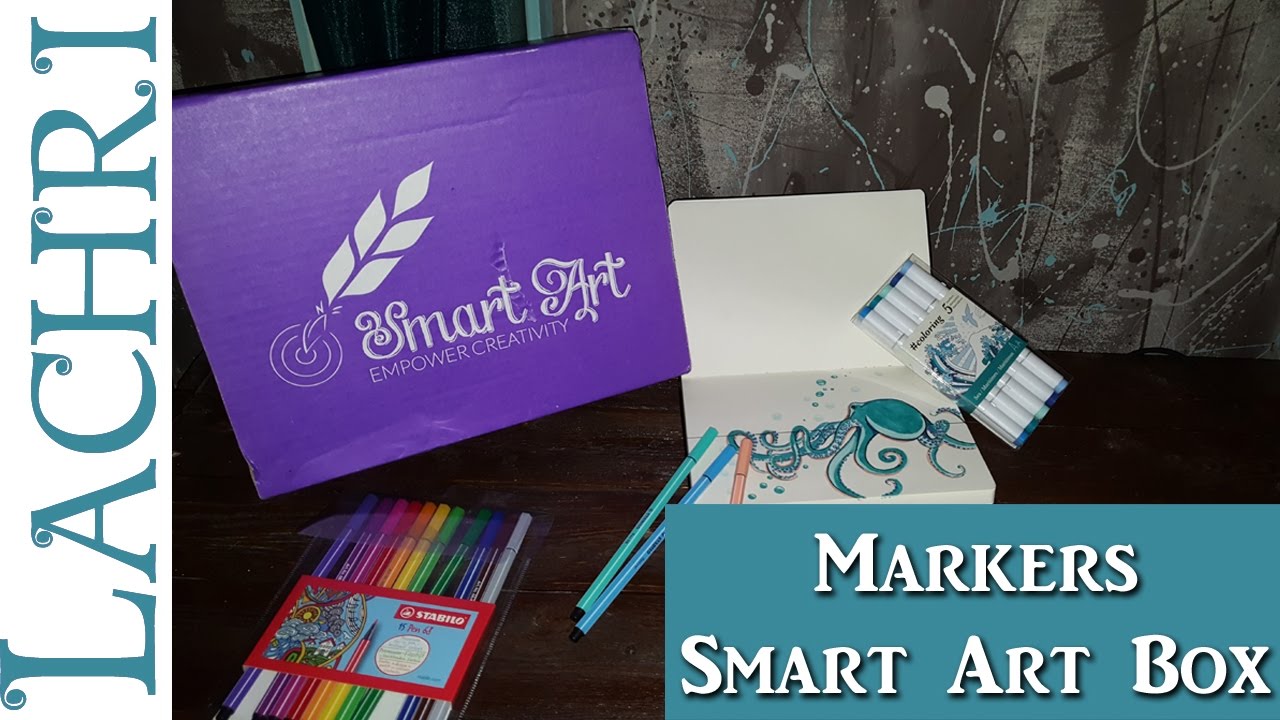 ⁣Drawing an Octopus w/ Markers - Smart Art Box March 2017  - Lachri