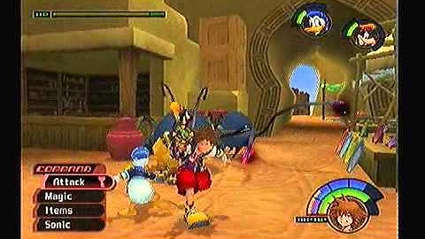 Kingdom Hearts: Pot Centipede Boss Battle (Part 39)