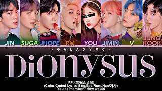 BTS(방탄소년단) 'Dionysus' (Color Coded Lyrics Eng/Esp/Rom/Han/가사) (8 Members ver.)【GALAXY MC】