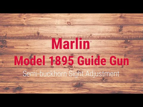 Marlin 1895 Guide Gun w/ Semi-buckhorn Sight Tech Tip - video from Marlin Firearms