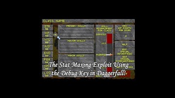 The Stat Maxing Exploit Using the Debug Key in #Daggerfall! #thejonnymar #shorts
