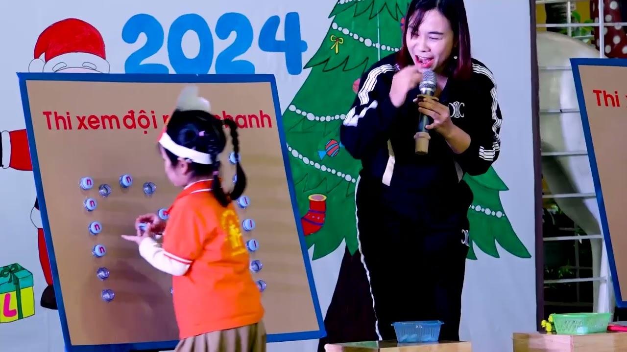 Luyện Phát Âm Chuẩn Phụ Âm L/N (Qua Phần  trò chơi ghép chữ  - của Trường mầm non Kim Liên )