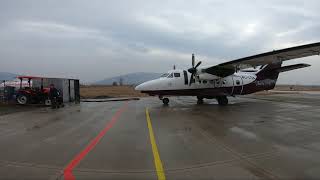 Let-410 Arrival At Natakhtari Airfield Ugsa Amazing Engine Sound