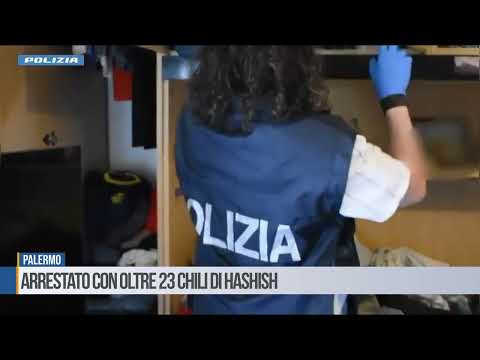 Video Palermo, arrestato con oltre 23 chili di hashish