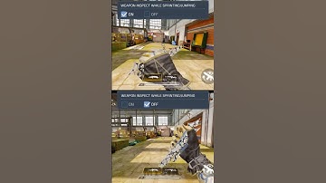 Weapon Inspect While Running Setting - CODM #codm #codmobile #callofdutymobile #mobilegame #shorts
