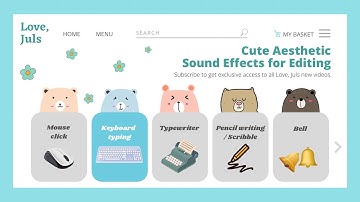 POPULAR Cute Aesthetic Sound Effects YouTubers Use | No Copyright | 2021 | Love, Juls
