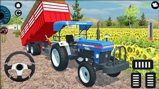 Powertrac 445 tractor + trolley in game 🚜 Indian Tractor Simulator 2 🚜 |Tractor Driving Gameplay#234 screenshot 1