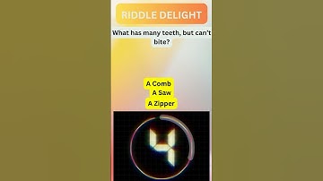 What Has Many Teeth But Can’t Bite? 🦷🤔 #riddlemastery