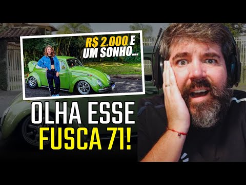 ELA TINHA SÓ R$2.000 E COMPROU UM FUSCA! LeoRama Reage a Essa História INCRÍVEL!