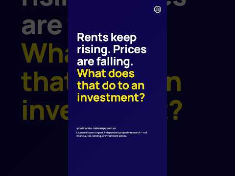 Rents keep rising, prices are falling. What that does to an investment #shorts
