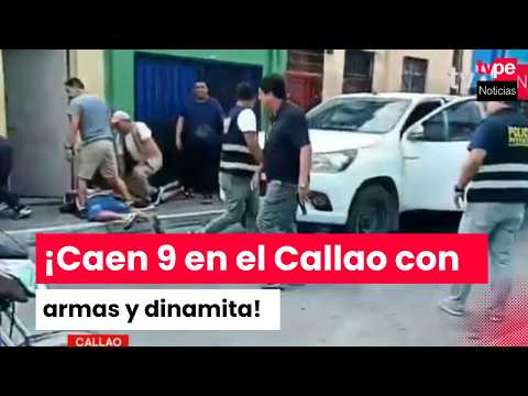 Nine arrested with weapons and dynamite in Callao: five are minors
