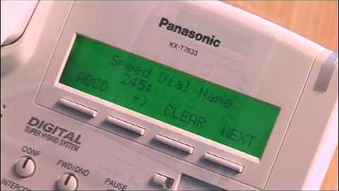 Panasonic KXTDA speed dial names.mpg