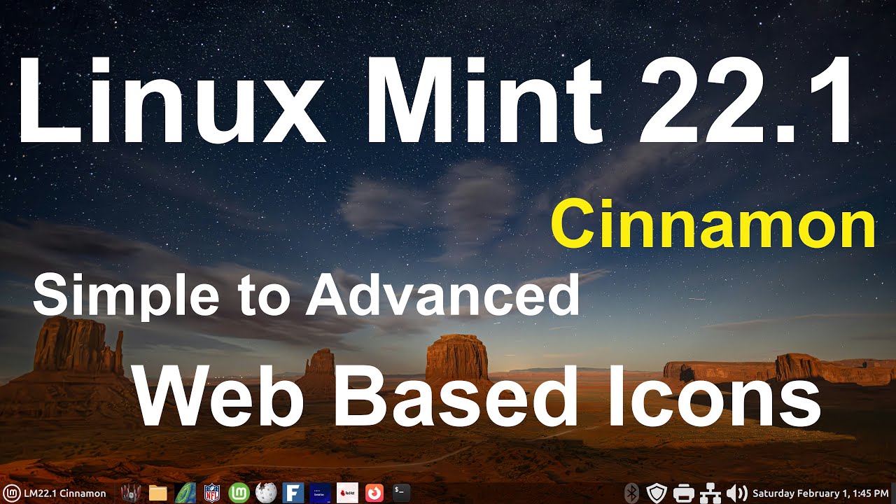 Linux Mint 22.1 - Cinnamon - Simple to Advanced Web Icons. - YouTube
