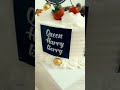 Whipped cream script cake