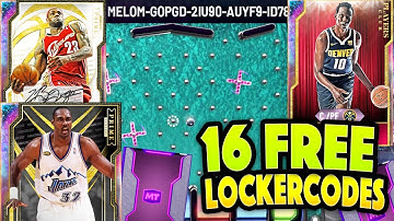 16 *FREE* LOCKER CODES YOU MIGHT NOT KNOW ABOUT!! FREE GALAXY OPALS TOKENS AND MT! NBA 2K20 MYTEAM