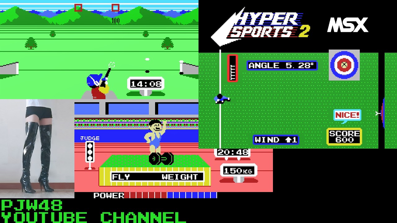 Hyper Sports 2 for MSX gameplay