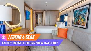 Legend of the Seas | Family Infinite Ocean View Balcony Walkthrough Tour | Royal Caribbean 2026 | 4k